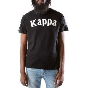 Kappa Men's Black 222 Banda Balima Short Sleeves T-shirt Size XXL